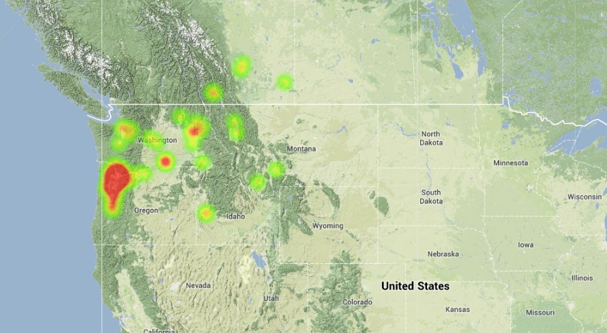 Heat Map – AMS Event #2677-2013